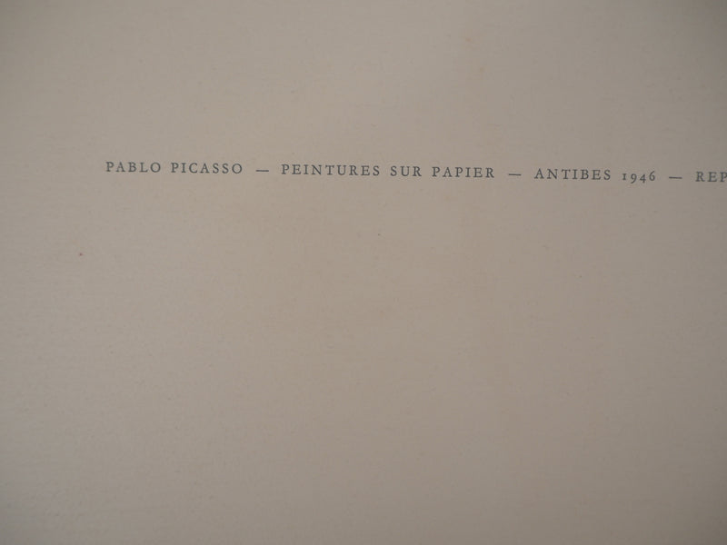 Pablo PICASSO : Table aux citrons - Lithographie (détail)