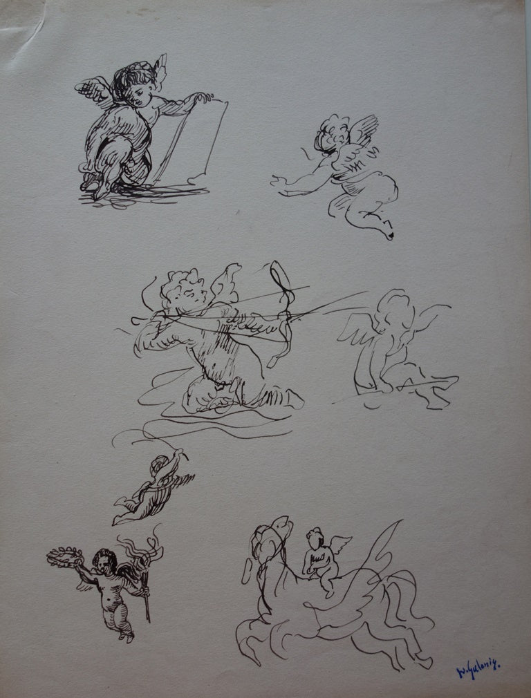 Edouard PIGNON : Fellini et nu allongé - Lithographie (détail)