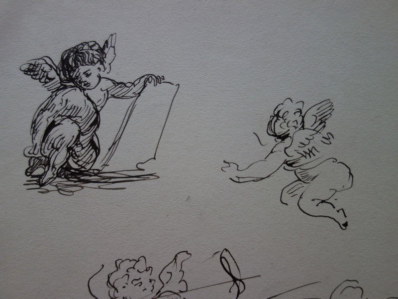 Edouard PIGNON : Fellini et nu allongé - Lithographie (détail)