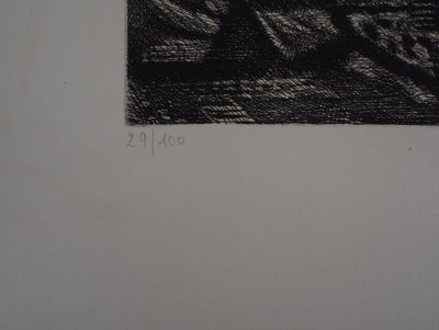 Marcel CHOT PLASSOT : Terrati - Lithographie (détail)
