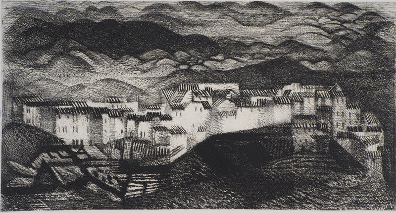 Marcel CHOT PLASSOT : Terrati - Lithographie (détail)