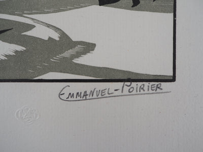 Emmanuel POIRIER : Le calvaire - 1929 - Gravure sur bois (détail)