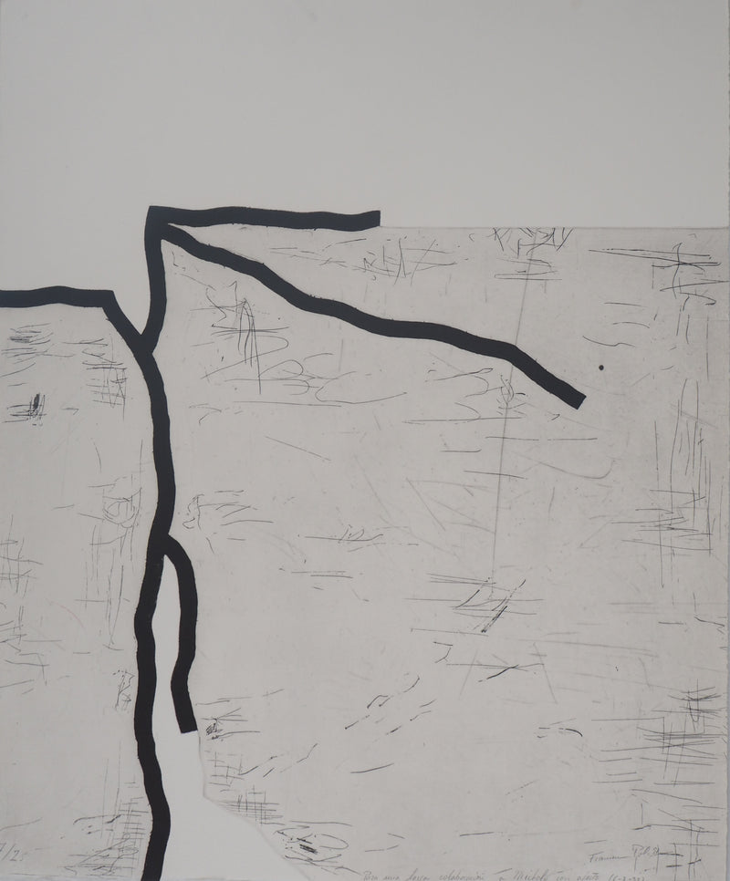 Francesc POL : Lignes abstraites, 1991 - Gravure