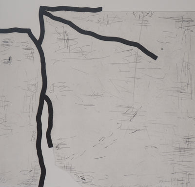 Francesc POL : Lignes abstraites, 1991 - Gravure (détail)
