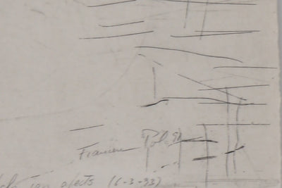 Francesc POL : Lignes abstraites, 1991 - Gravure (détail)