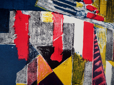 Jean PONS : Le quartier Montparnasse, 1950 - Lithographie (détail)