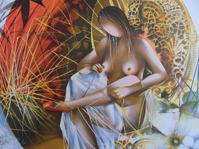 Raymond POULET : Emmanuelle - Lithographie (détail)