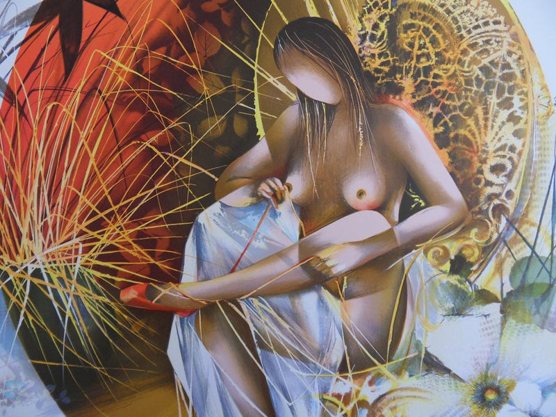 Raymond POULET : Emmanuelle - Lithographie (détail)