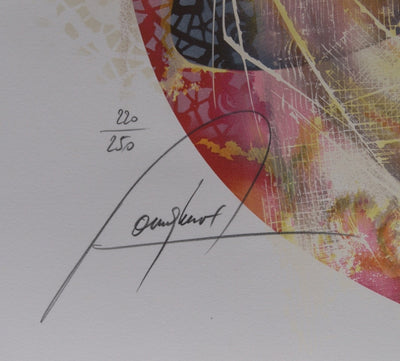 Raymond POULET : Nu et son bébé - Lithographie (détail)