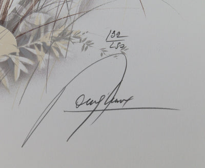 Raymond POULET : Nu au bord du fleuve - Lithographie (détail)