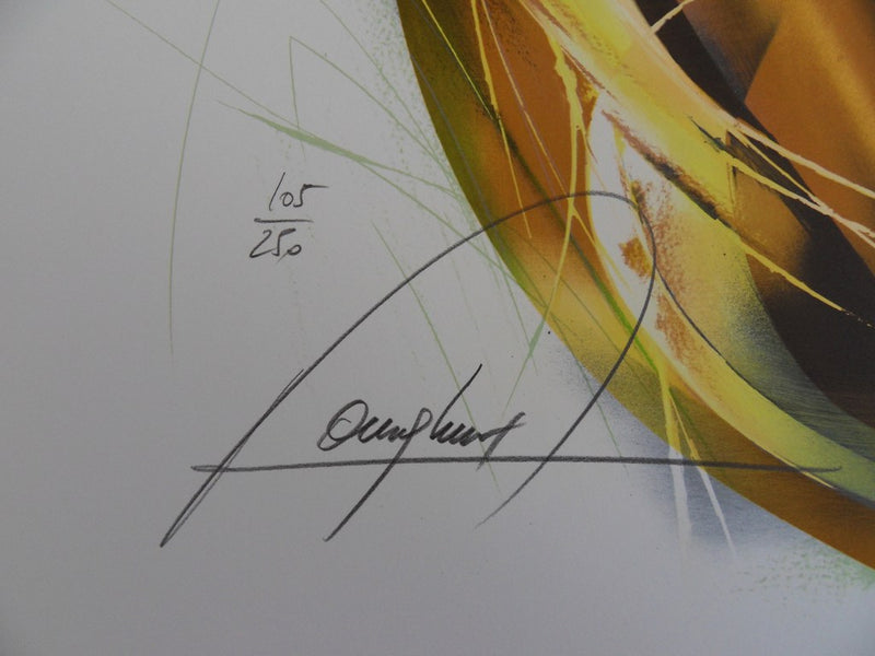 Raymond POULET : Nu au Perroquet - Lithographie (détail)