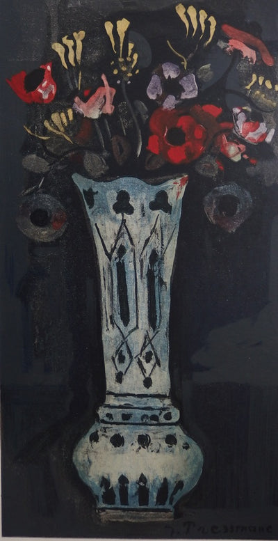 Joseph PRESSMANE : La bouquet joyeux - Lithographie