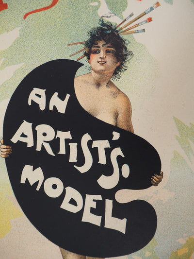 Julius Mendes PRICE : Modèle de l'artiste (An Artist's Model), 1895 - Affiche (détail)