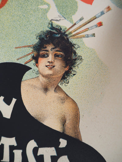 Julius Mendes PRICE : Modèle de l'artiste (An Artist's Model), 1895 - Affiche (détail)