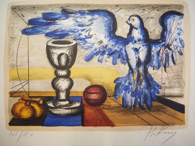 Franz PRIKING : Nature morte fantastique à l&