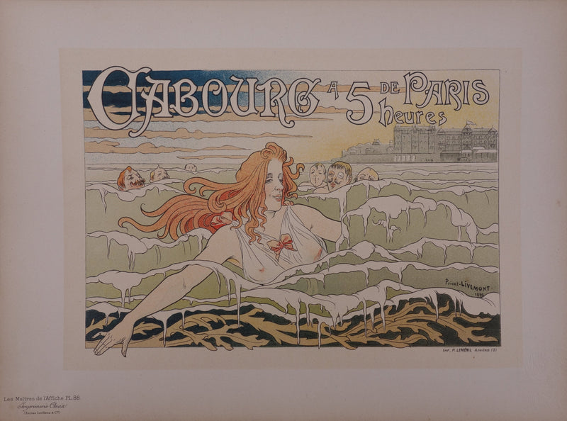 Henri PRIVAT-LIVEMONT : Casino de Cabourg, 1897 - Affiche