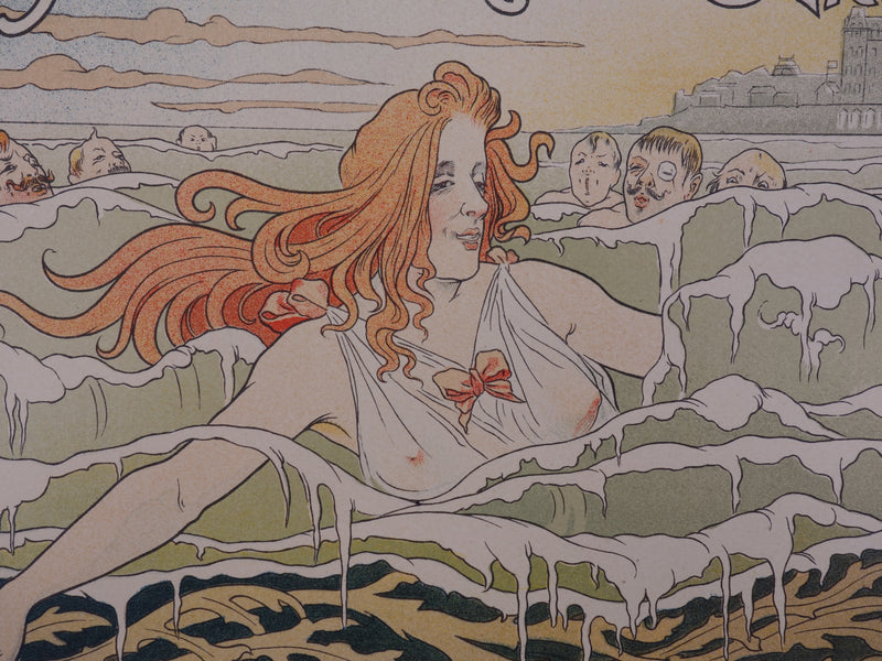Henri PRIVAT-LIVEMONT : Casino de Cabourg, 1897 - Affiche (détail)