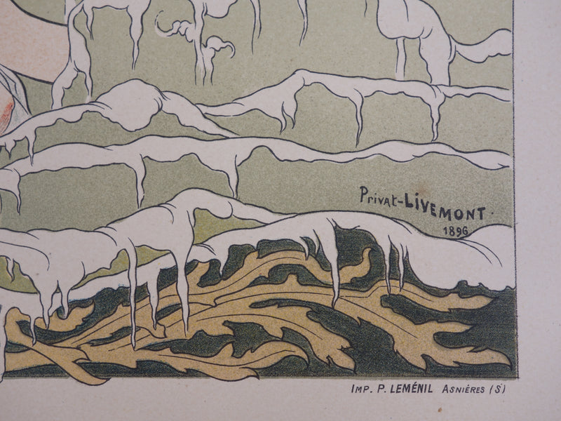 Henri PRIVAT-LIVEMONT : Casino de Cabourg, 1897 - Affiche (détail)