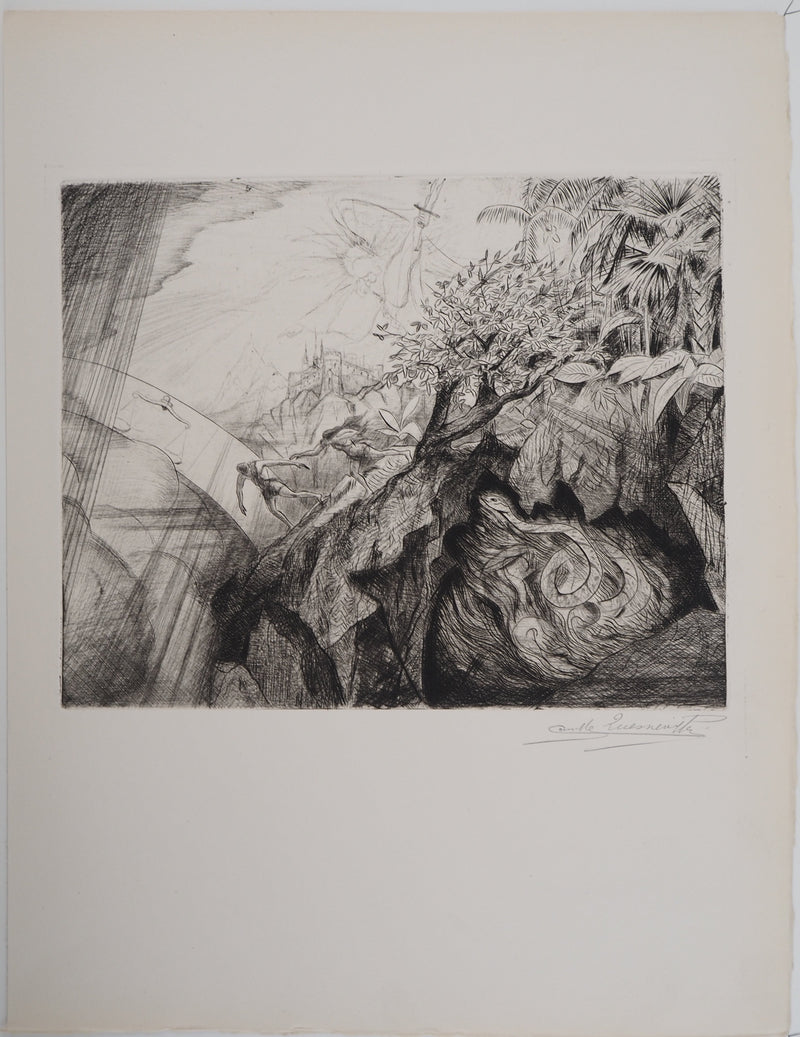 Camille QUESNEVILLE : Adam et Eve chassés de l&