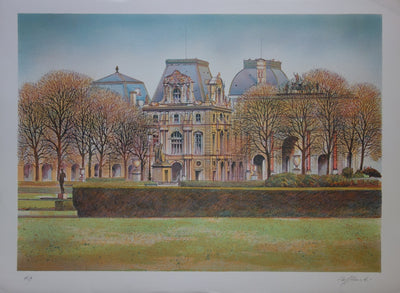 Rolf RAFFLEWSKI : Le Musée du Louvre au Baiser - Lithographie