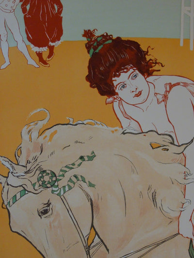 Richard RANFT : L'Ecuyère - Lithographie (détail)