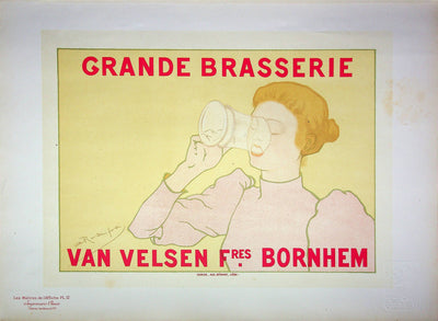 Armand RASSENFOSSE : Amatrice de bière - Affiche (détail)