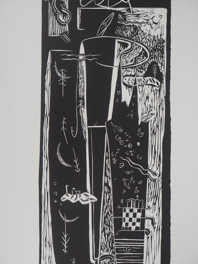 Josy RAYNAL : Composition variée - Sérigraphie