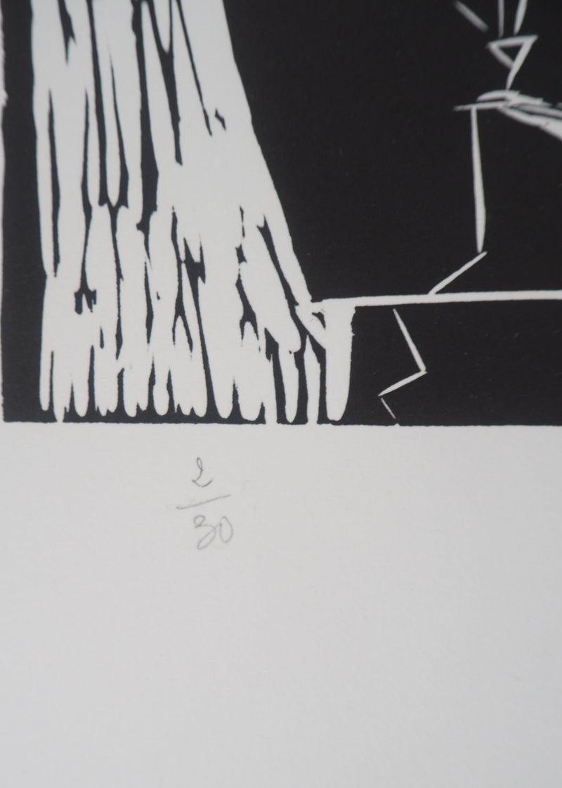 Josy RAYNAL : Composition variée - Sérigraphie (détail)