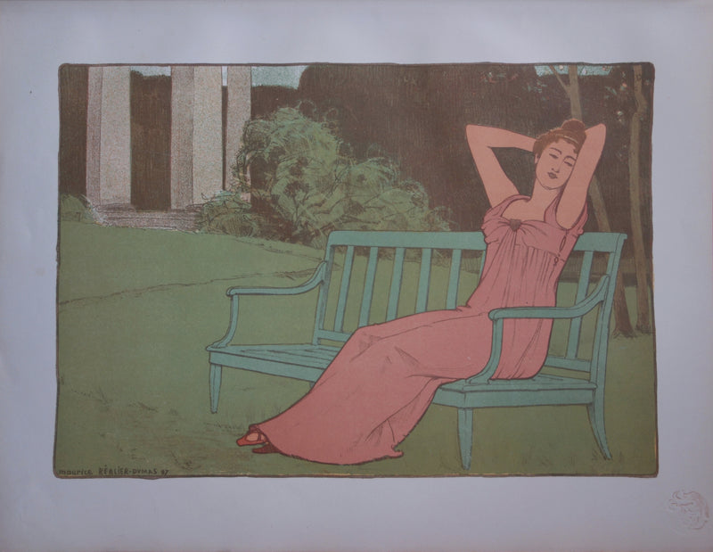 Maurice REALIER-DUMA : Corinne - Lithographie
