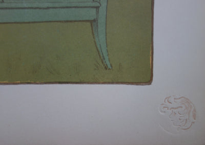 Maurice REALIER-DUMA : Corinne - Lithographie (détail)