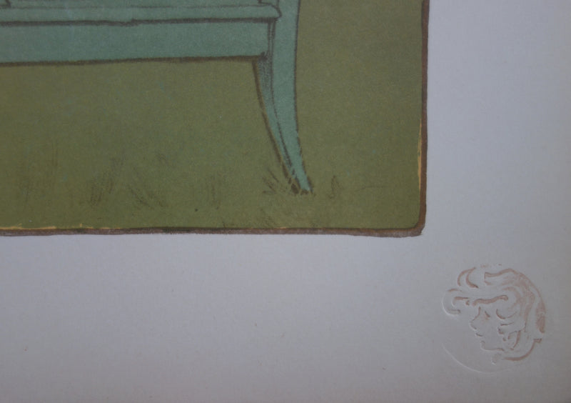 Maurice REALIER-DUMA : Corinne - Lithographie (détail)