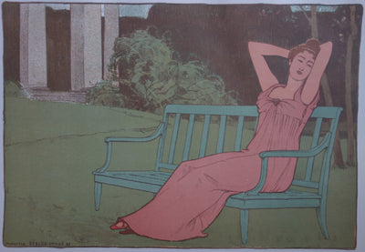 Maurice REALIER-DUMA : Corinne - Lithographie (détail)