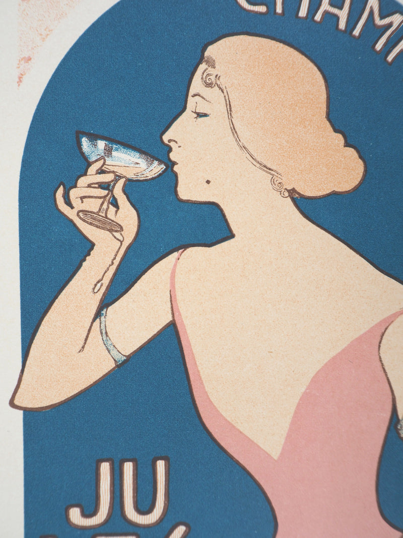 Maurice REALIER-DUMAS : Champagne Jules Mumm, 1897 - Affiche (détail)