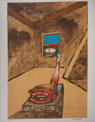Antonio RECALCATI : Amen surréaliste - Lithographie