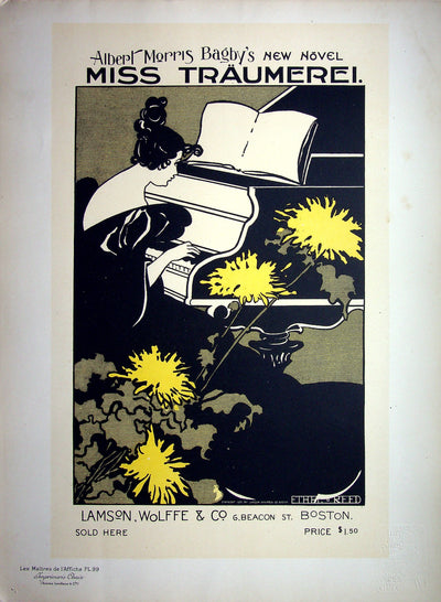 Ethel REED : Jeune fille au piano, 1897 - Affiche