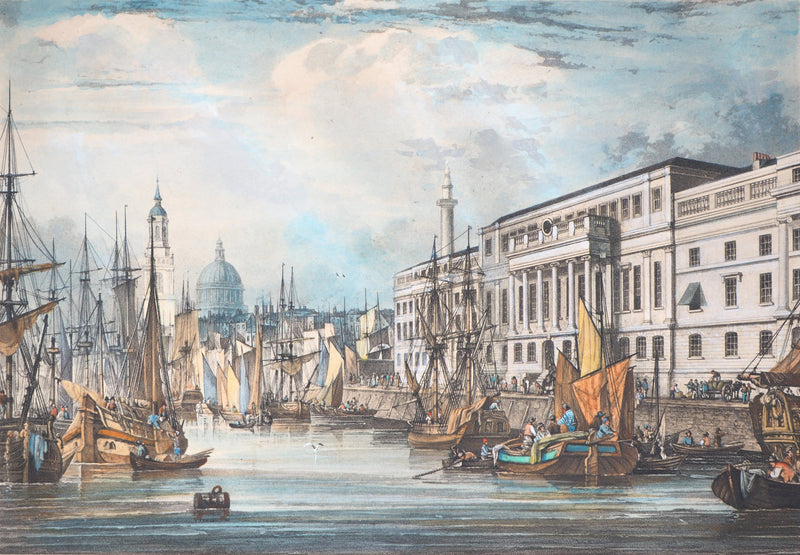Richard Gilson REEVE : The custom house (La douane de Mer à Venise) - Gravure