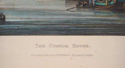 Richard Gilson REEVE : The custom house (La douane de Mer à Venise) - Gravure (détail)