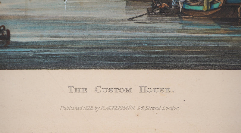 Richard Gilson REEVE : The custom house (La douane de Mer à Venise) - Gravure (détail)