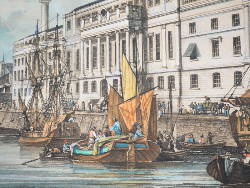 Richard Gilson REEVE : The custom house (La douane de Mer à Venise) - Gravure (détail)