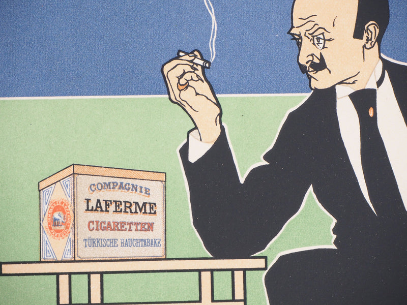 Fritz REHM : Cigarette Laferme, 1897 - Affiche (détail)