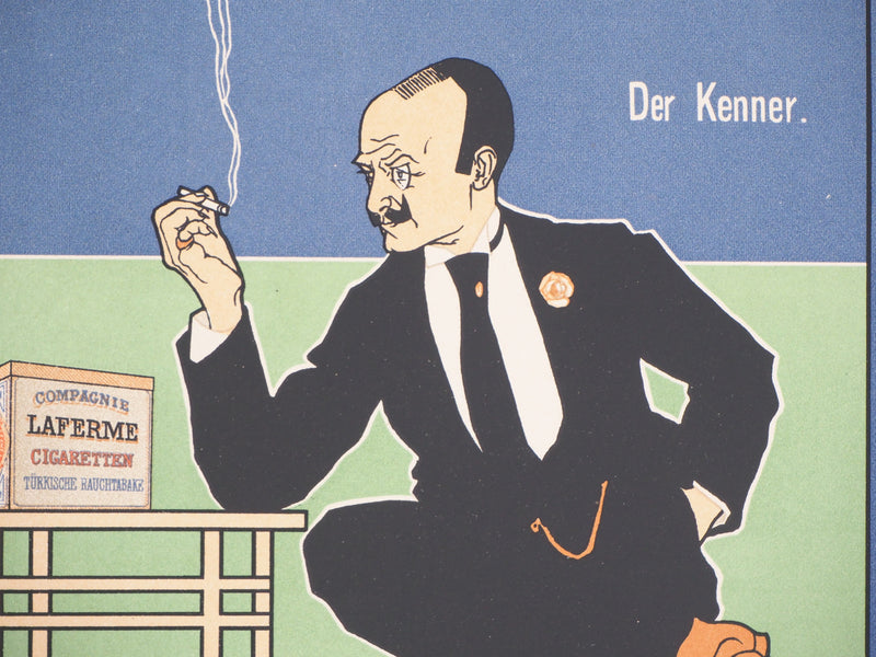 Fritz REHM : Cigarette Laferme, 1897 - Affiche (détail)