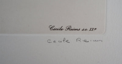 Cécile REIMS : L'assaut - Gravure (détail)