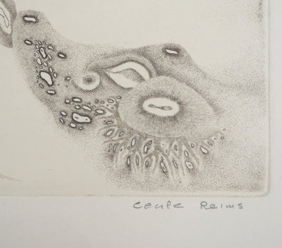 Cecile REIMS : Vie de cosmos - Gravure (détail)
