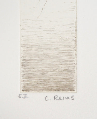 Cecile REIMS : Fleur curieuse, 2003 - Gravure (détail)