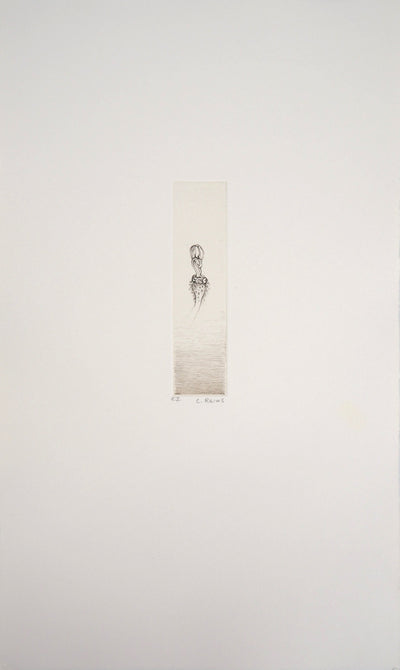 Cecile REIMS : Fleur curieuse, 2003 - Gravure (détail)