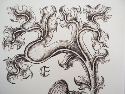 Cécile REIMS : Floraison - Gravure (détail)