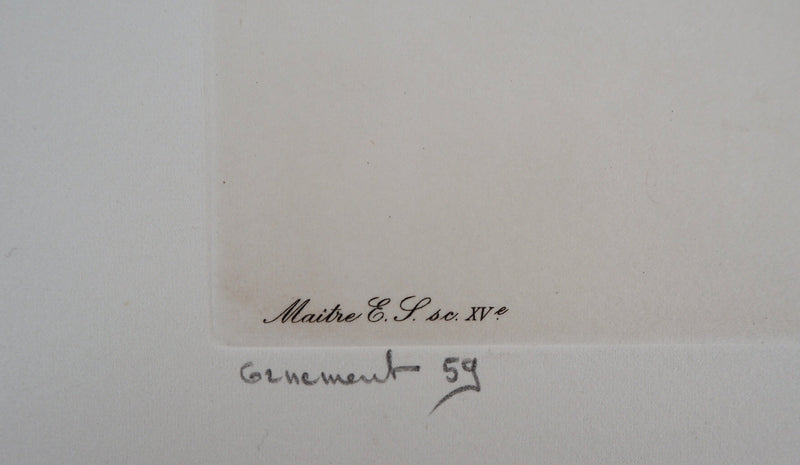 Cécile REIMS : Floraison - Gravure (détail)