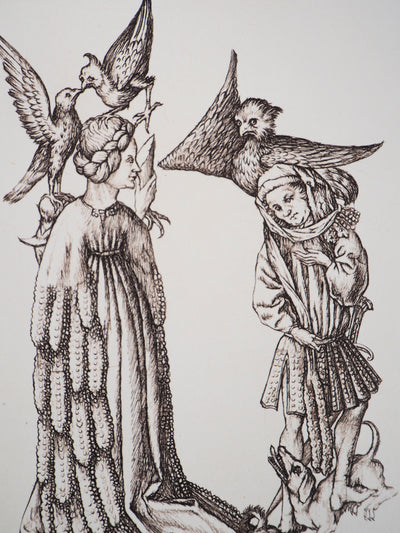 Cécile REIMS : Indulgence - Gravure (détail)