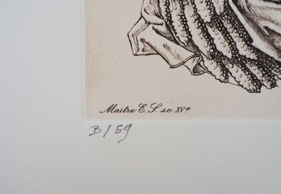 Cécile REIMS : Indulgence - Gravure (détail)