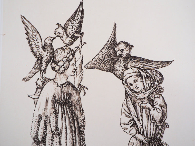 Cécile REIMS : Indulgence - Gravure (détail)